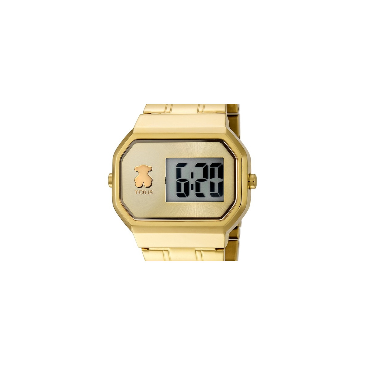 Reloj TOUS D-Bear Digital de acero IP dorado 600350300