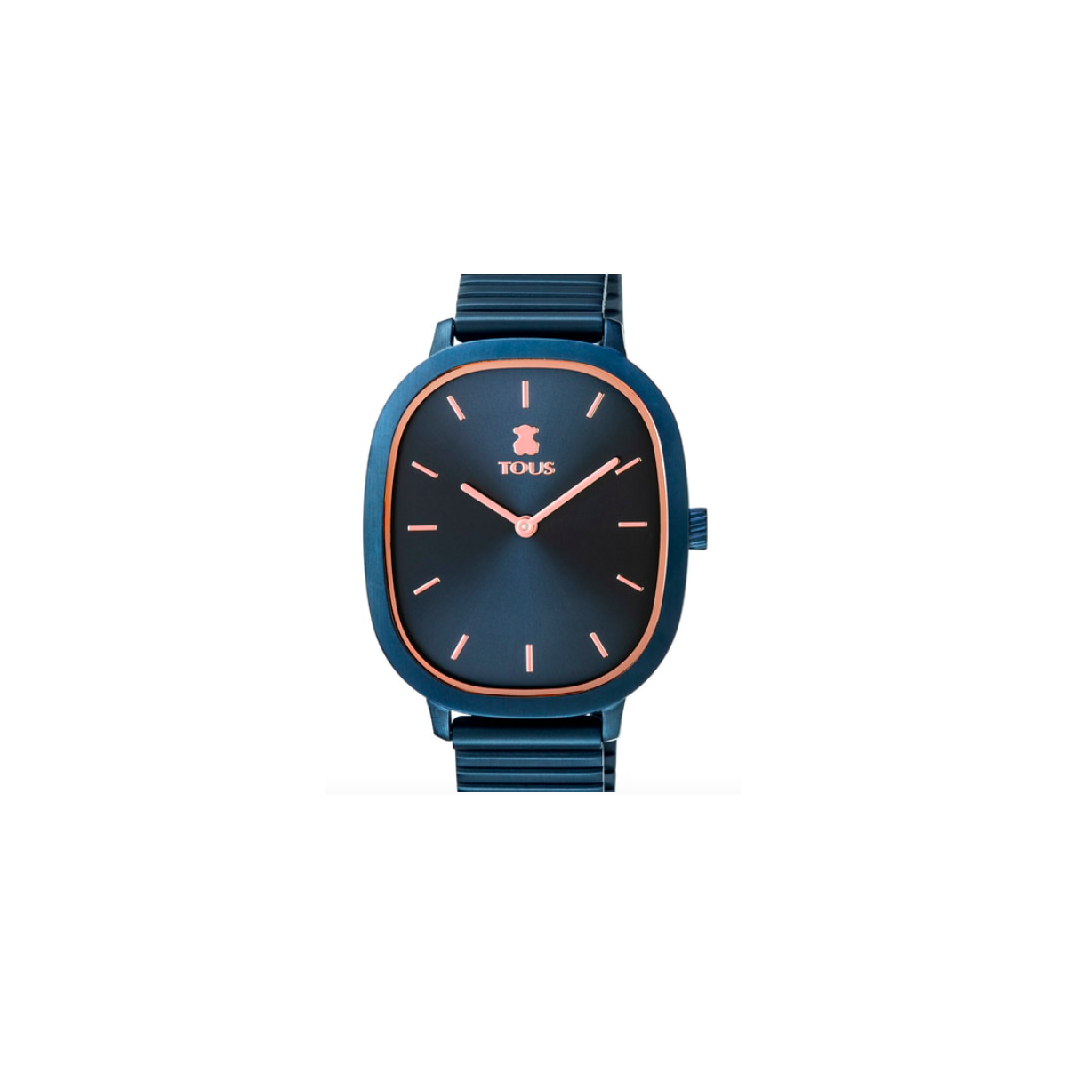 Reloj Tous Heritage Brick de acero IP azul/rosado 100350620